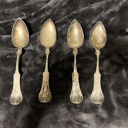 David Kinsey Silver Spoons Circa 1850