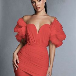 Large Red Dress