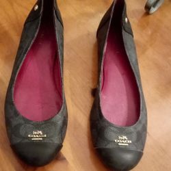Coach Flat Shoes, Ballerina Flat Shoes, Women's Shoes Size 7B