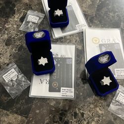 Luxury Hip Hop Full Moissanite Star Rings For Men 925 Sterling Silver