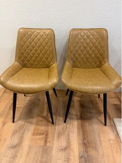 Upholstered Dining Chairs ($80 each chair, 4 available)