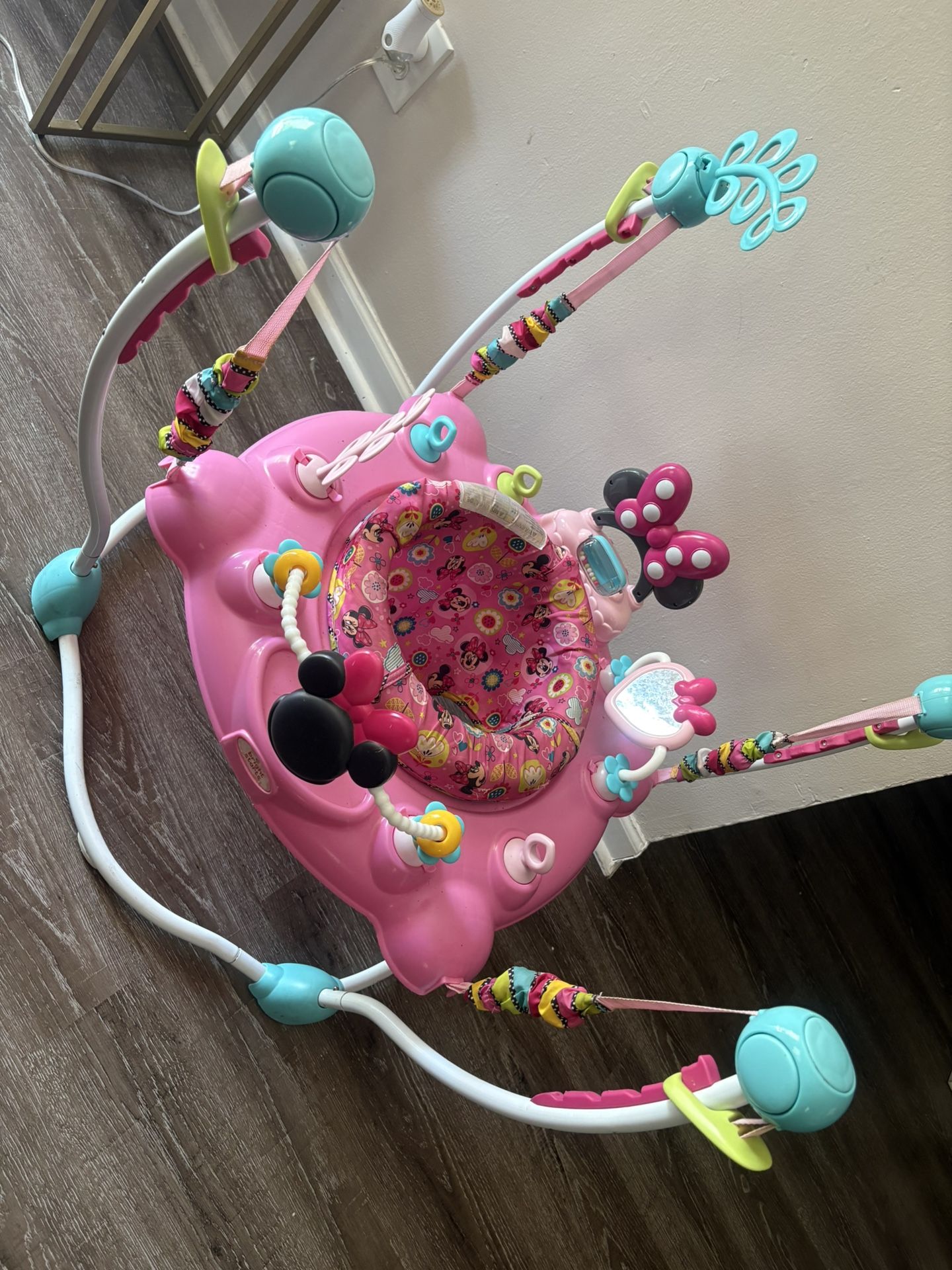 pink minnie mouse bouncer