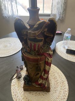 1973 Dunning Industries Bald Eagle Lamp 