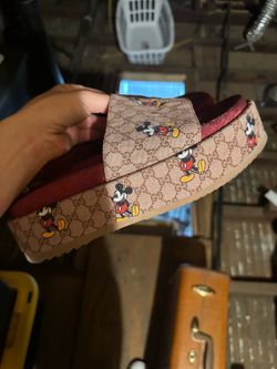 Gucci Mickey Mouse Slides