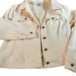 Christopher & Banks Yellow Jean Jacket
