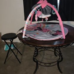 Brown Table With Chair