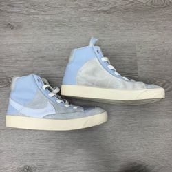 Nike Blazer Mid ’77 Kids Sneakers – Light Blue – Youth Size 2Y