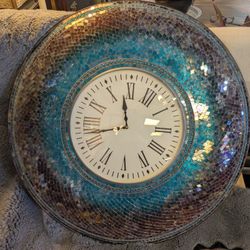 Pier One Imports Midnight Mosaic Large Clock 31 In In Diameter