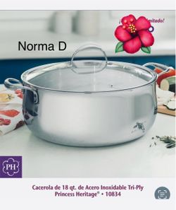 Cacerola de 18 qts Tri-ply nueva en su caja 🌺 princess house 🌺