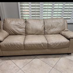 Macy’s Leather Couch 