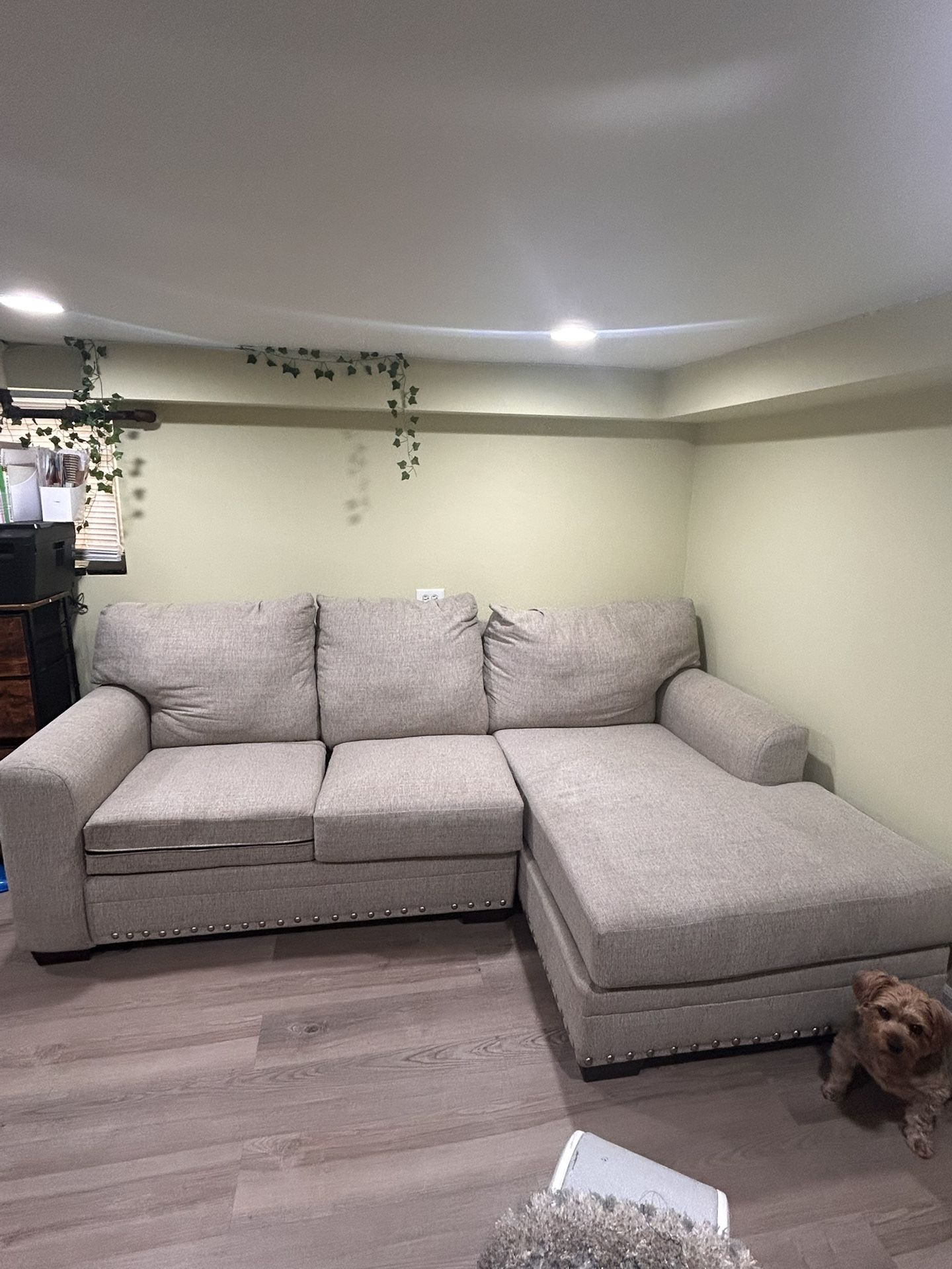 Sofa Beige 2 Piece Set