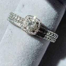 Wedding Band And Engagement Ring 