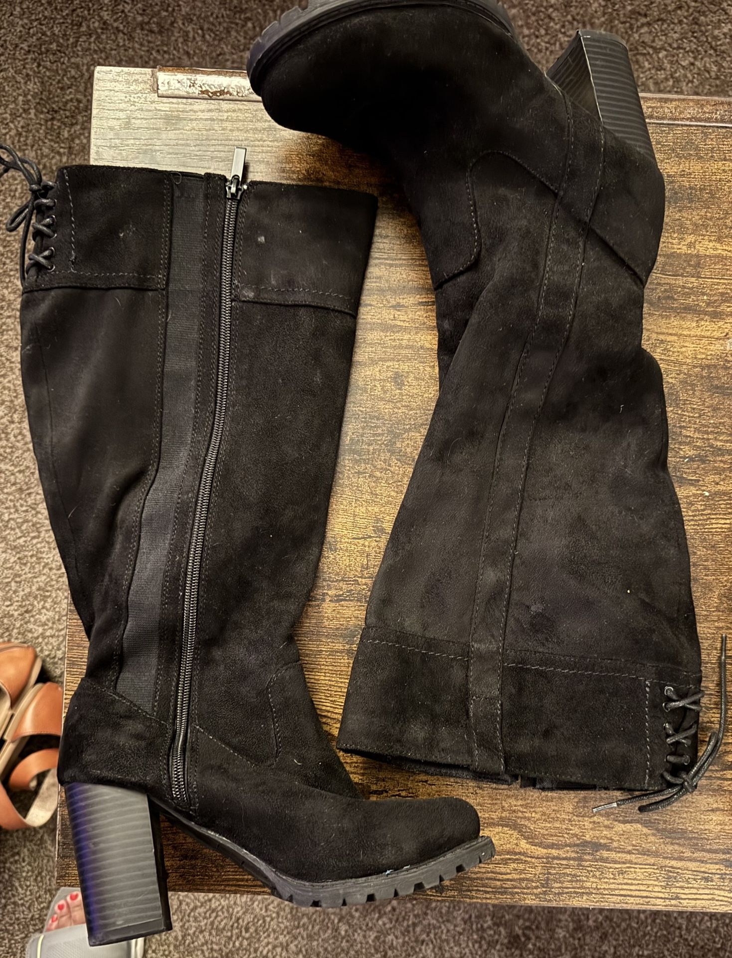 Black Knee Length Boot
