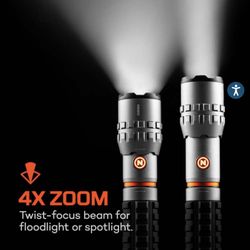 NEBO SLYDE KING 4K WORK LIGHT & FLASHLIGHT (4,000 Lumens)