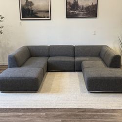 Kasala Malibu 7 piece modular gray sectional couch delivery available 