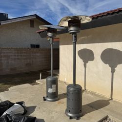 2 Standing Propane Heaters