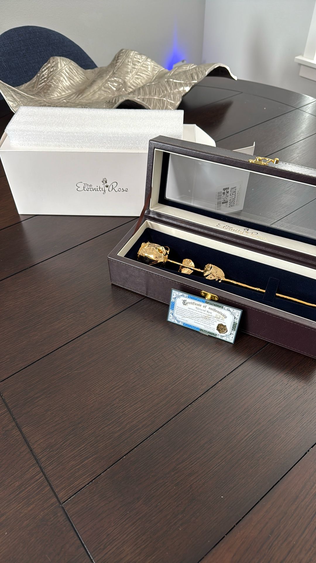 The Eternity Rose Gold In Leather Box