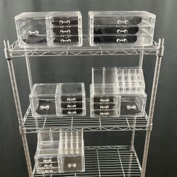 Jewelry Cosmetic Lipstick Tier Drawer Storage Display