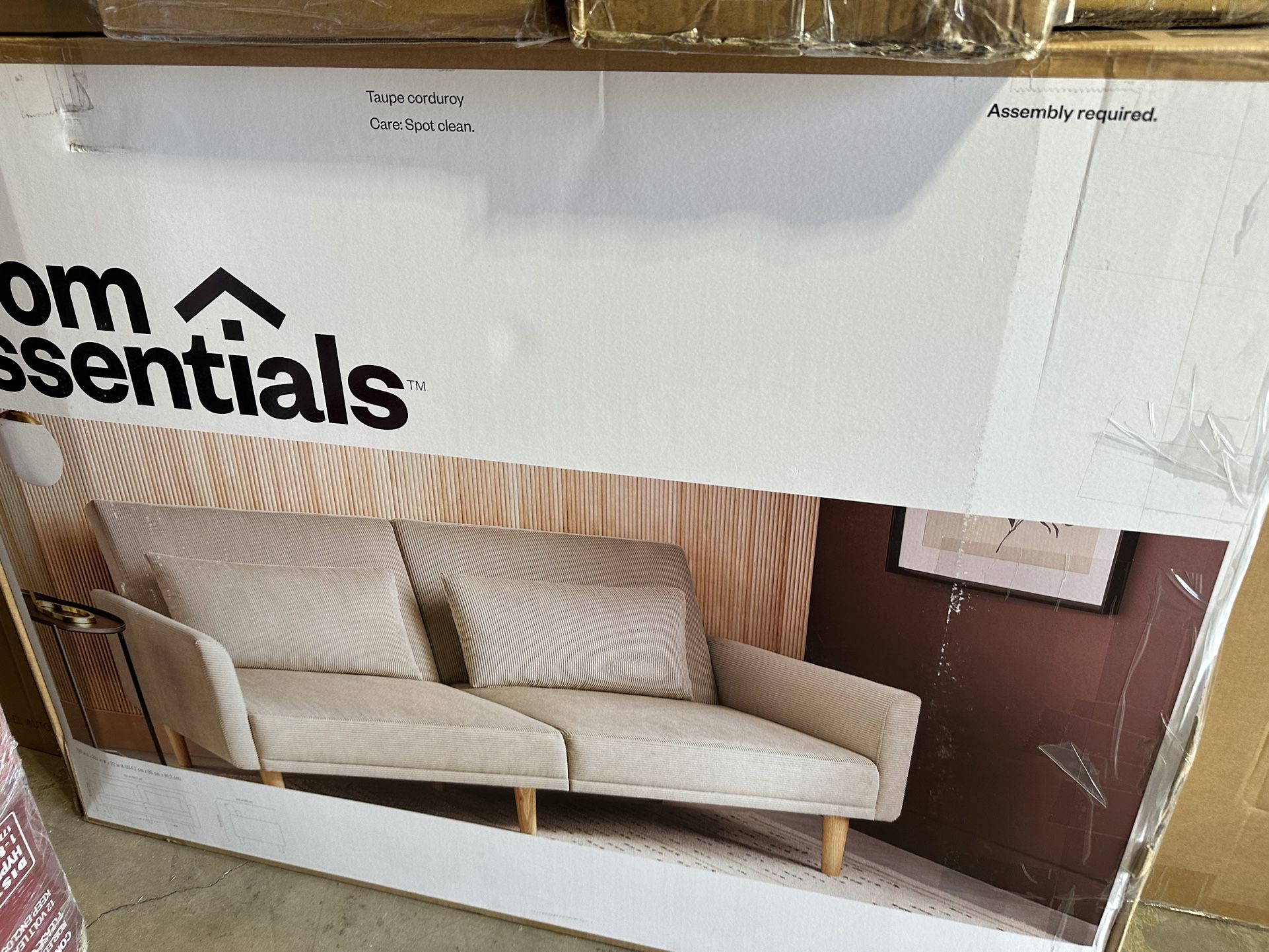 New Futon, Room Essentials, Taupe Corduroy