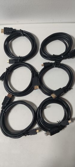 Large Lot Of 6 HDMI To Mini HDMI Cables For Raspberry Pi5 Camera Devices Etc