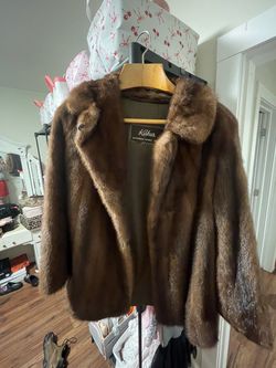 Vintage Kakas Boston Mink Fur Jacket – Brown, S/M