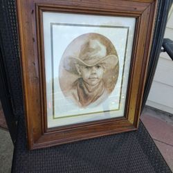 Child Cowboy Painting