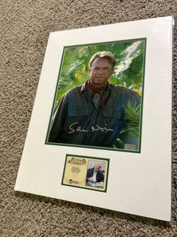 Jurassic park autographed picture
