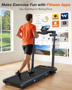 WELLFIT Foldable Auto Incline Treadmill | 3.5HP, 400+ LBS Capacity  ✔ Auto Incline Training ✔ Powerful 3.5HP Quiet Motor ✔ Supports 400+ LBS ✔ Adjusta