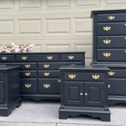 Elegant 🥂Dark Navy Pennsylvania House 4Piece Set