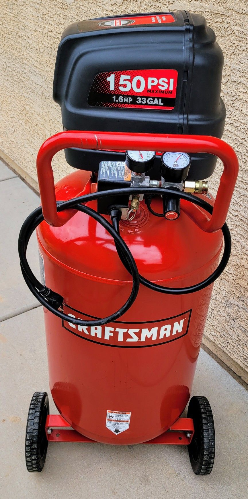 Craftsman 33 gallon 1.6 HP air compressor