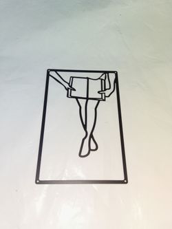 Metal Wall Art - Woman Reading