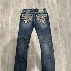 Beriaj Slim Straight Rock Revival Jean