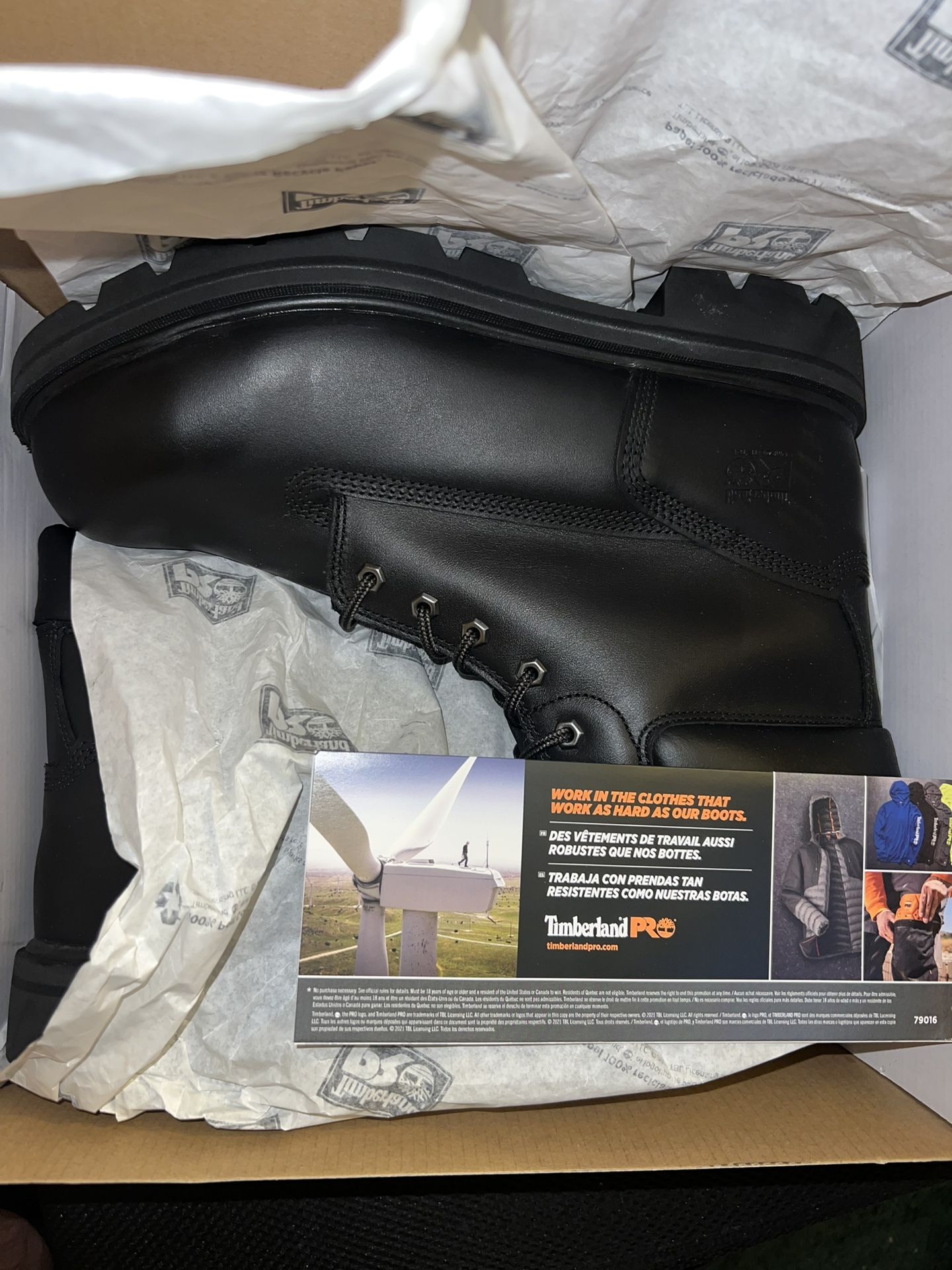 Black Timberland Sawhorse  Pro Boots