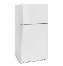 20.5 cu ft Whirlpool tops freezer refrigerator white