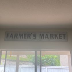 Farmers Market Metal Wall Sign