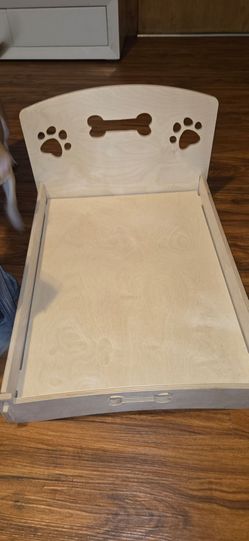Cute wooden bed for small dogs