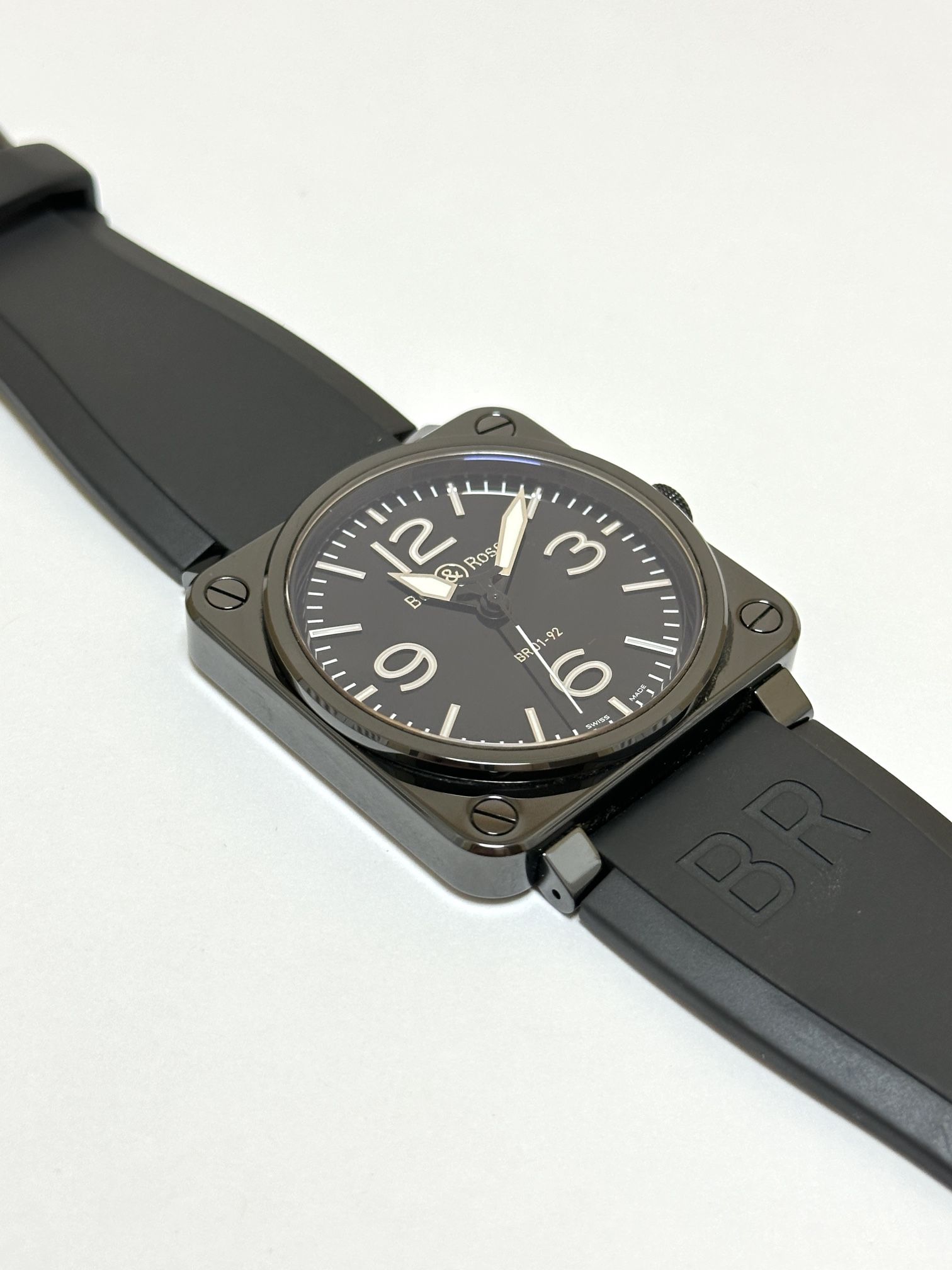 Bell & Ross Aviation Heritage BR01-92 Black PVD Stainless Steal 46mm Men's Watch