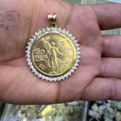 14k Gold Bezel 14k Gold Centenario