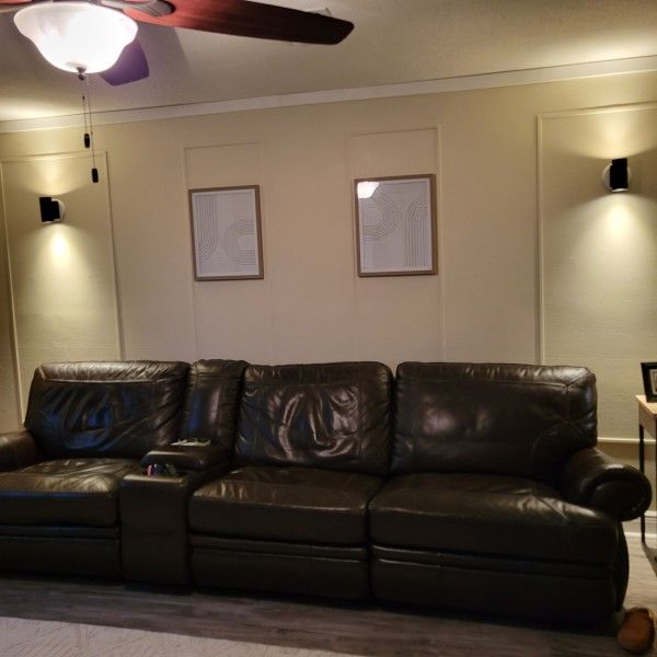 Haverty Brown Leather Recliner Sofa for Sale in San Antonio, TX OfferUp