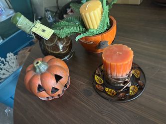 Fall Halloween Décor Set with Candles