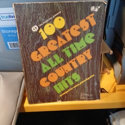 Tell the house ink presents 100 greatest.All time , country hits arranged for voice , piano & guitar