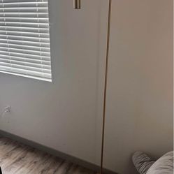 Set Of Two Gold Floor Lamps