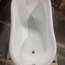 57" Erica Cast Iron Clawfoot Soaking Tub