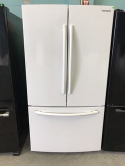 White Samsung French Door Refrigerator