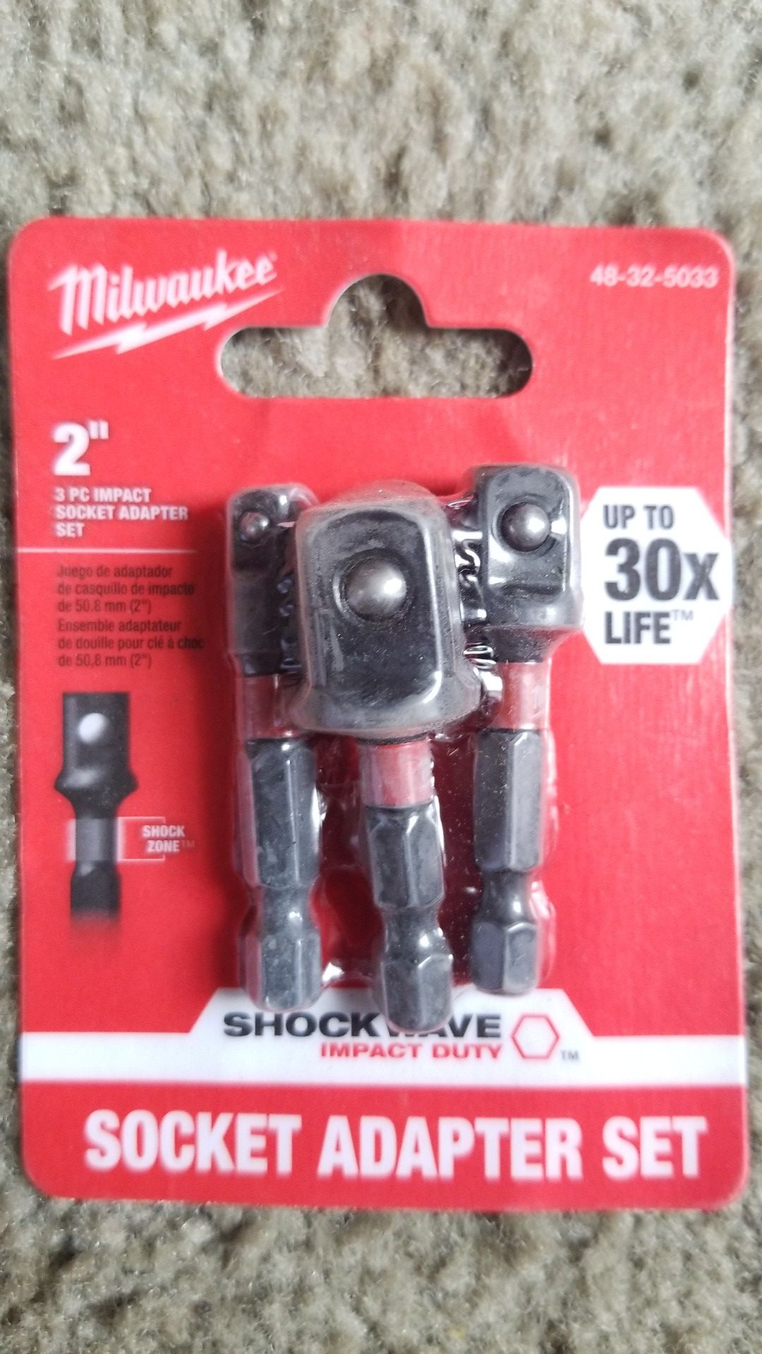 Milwaukee Shockwave Socket Adapter kit
