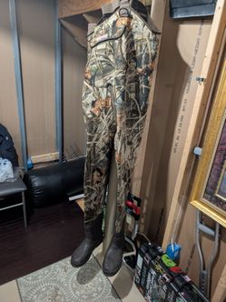 Columbia Camo Chest Waders with Rubber Boots