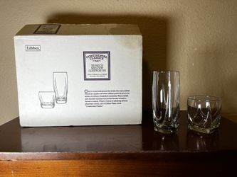 Vintage Postmodern 16 piece Libby Glassware Set NEVER USED!