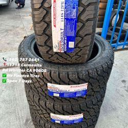 33x12.50r22 Atlander A/T New Set of Tires Installed and Balanced Set de Llantas Nuevas Instaladas y Balanceadas