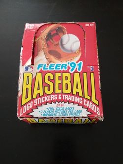 Fleer '91 Sealed 36 Packs Baseball Cards