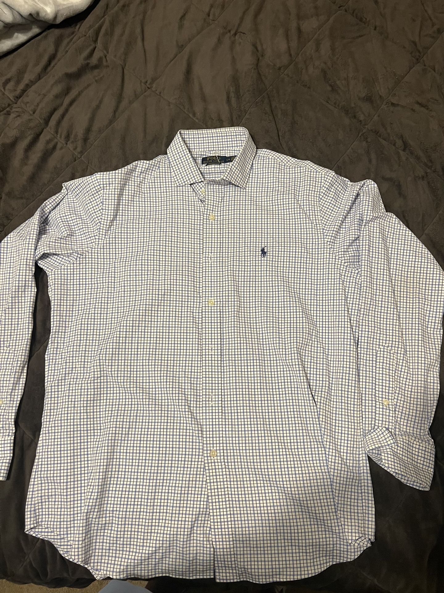 Polo Ralph Lauren Men's Button Up Performance Shirt Size L Long Sleeve